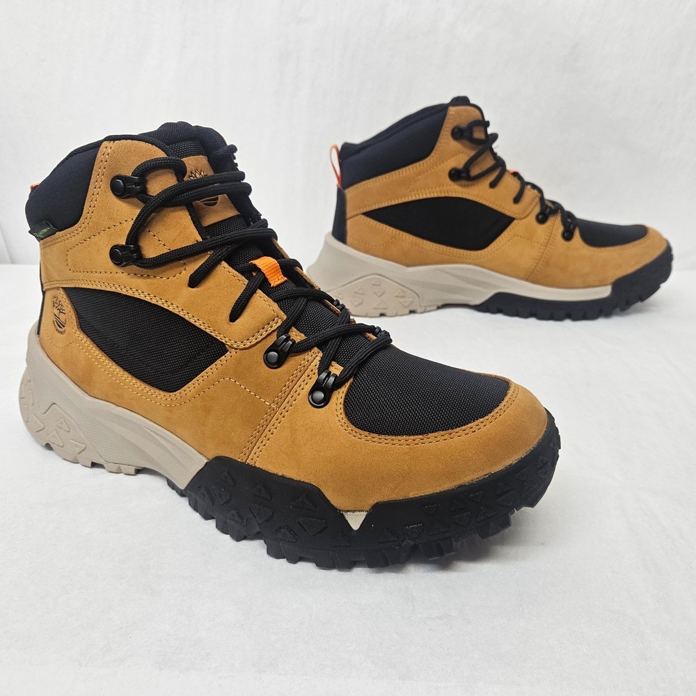 Timberland Motion Scramble Mid Lace Waterproof Boot A68Q8-754 Wheat Mens Size 12